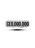 Metal sticker : CEO