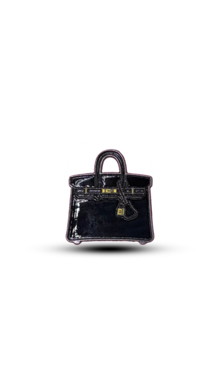 Metal sticker : Birkin Noir