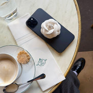 PHONE GRIP - White flower