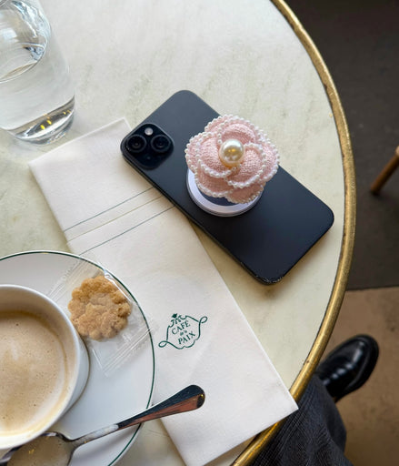 PHONE GRIP - Flower Pearls