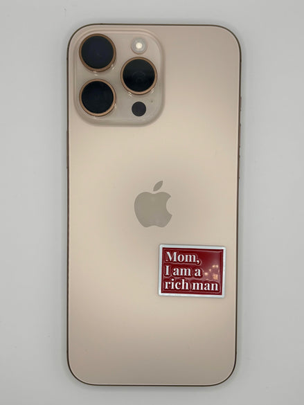 Metal Sticker : Mom i am a rich man